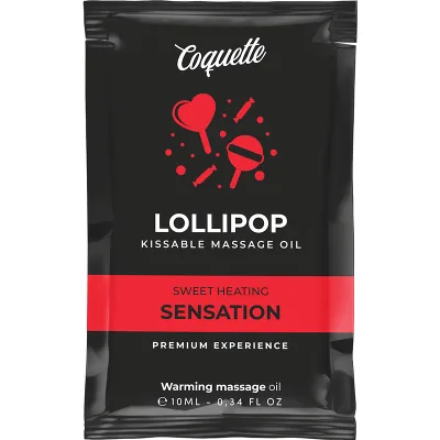 COQUETTE CHIC DESIRE - OLIO DA MASSAGGIO POCKET KISSABLE CON EFFETTO CALORE LOLLIPOP 10 ML