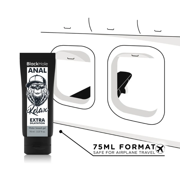 BLACK HOLE - GEL DILATANTE ANALE A BASE D'ACQUA 70 ML