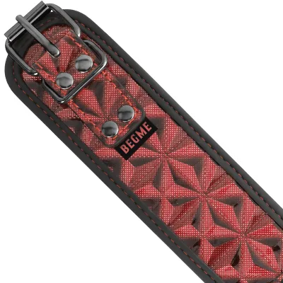 BEGME - COLLETTO RED EDITION CON MORSETTI PER CAPEZZOLI CON FODERA IN NEOPRENE