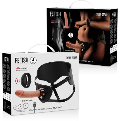 FETISH SUBMISSIVE CYBER STRAP - IMBRAGATURA CON TELECOMANDO TECNOLOGIA DILDO WATCHME S