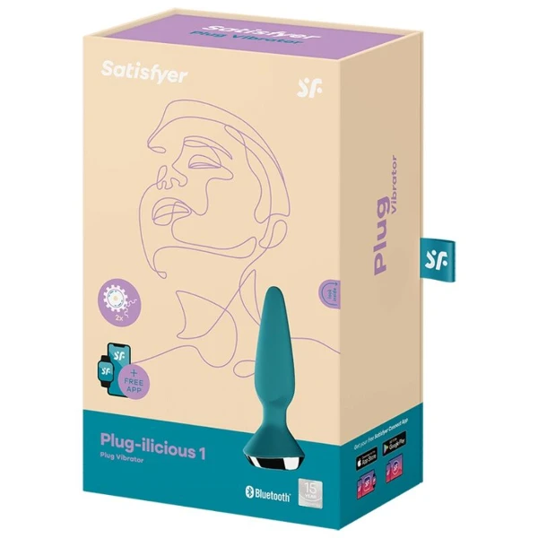 SATISFYER - PLUG ILICIOUS 1 PLUG VIBRATORE VERDE