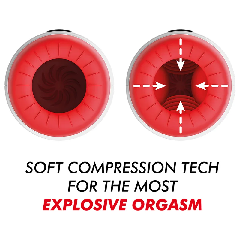 JAMYJOB - ROCKET MASTURBADOR TECNOLOGÍA SOFT COMPRESSION Y VIBRACIÓN