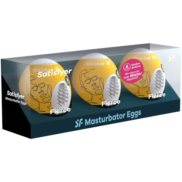 SATISFYER - 3 UOVA MASTURBATORI FIERCE