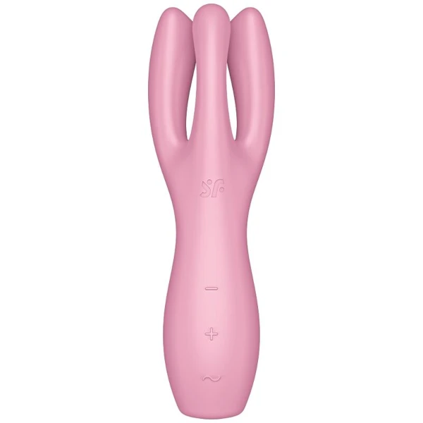 SATISFYER - VIBRATORE THREESOME 3 ROSA