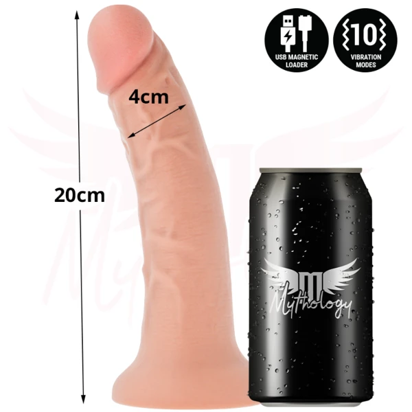 MYTHOLOGY - DILDO ORIGINALE ASHER M - VIBRATORE + CONTROLLO CON TECNOLOGIA WIRELESS WATCHME