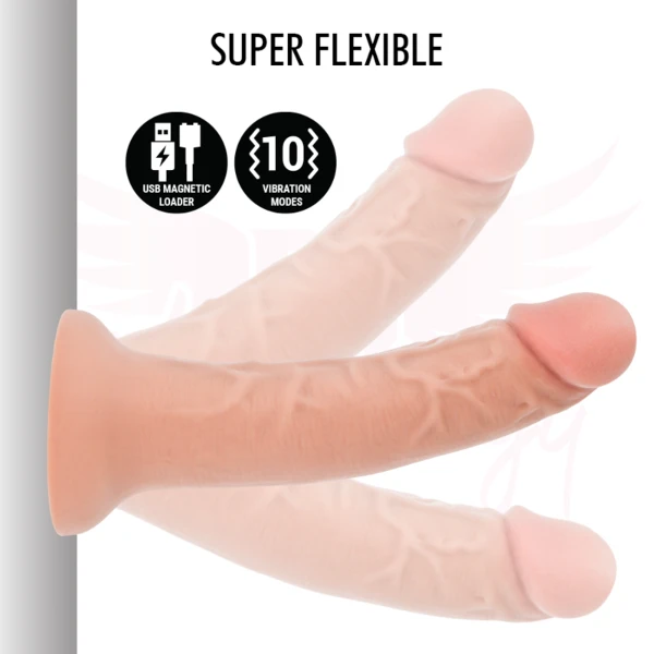 MYTHOLOGY - DILDO ORIGINALE ASHER M - VIBRATORE + CONTROLLO CON TECNOLOGIA WIRELESS WATCHME