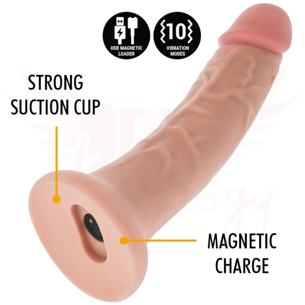 MYTHOLOGY - DILDO ORIGINALE ASHER M - VIBRATORE + CONTROLLO CON TECNOLOGIA WIRELESS WATCHME