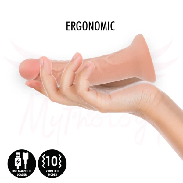 MYTHOLOGY - DILDO ORIGINALE ASHER S - VIBRATORE + CONTROLLO CON TECNOLOGIA WIRELESS WATCHME