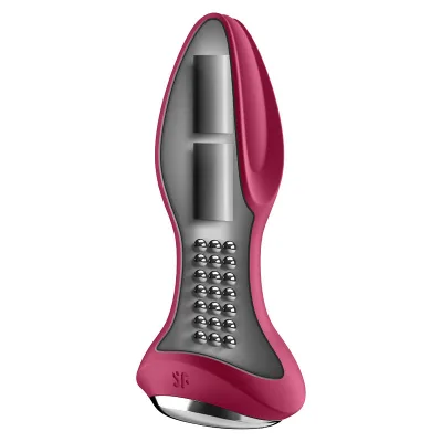SATISFYER - ROTATOR PLUG 2+ APP VIBRANTE PLUG ROSSO