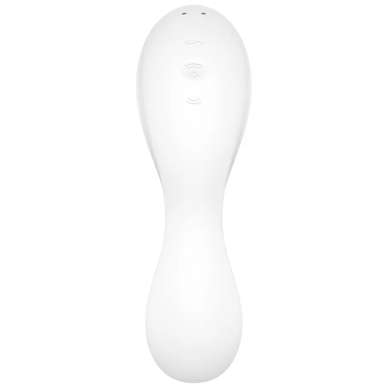 SATISFYER - STIMOLATORE A E VIBRATORE CURVY TRINITY 5 BIANCO