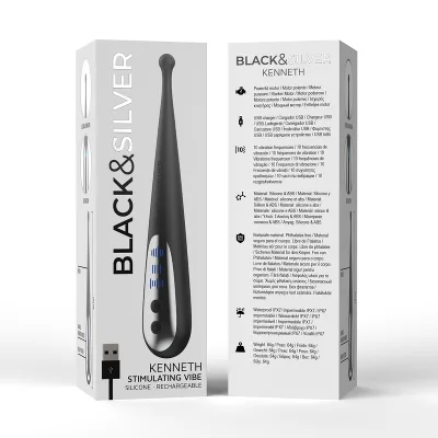 BLACK&SILVER - VIBRA STIMOLANTE KENNETH