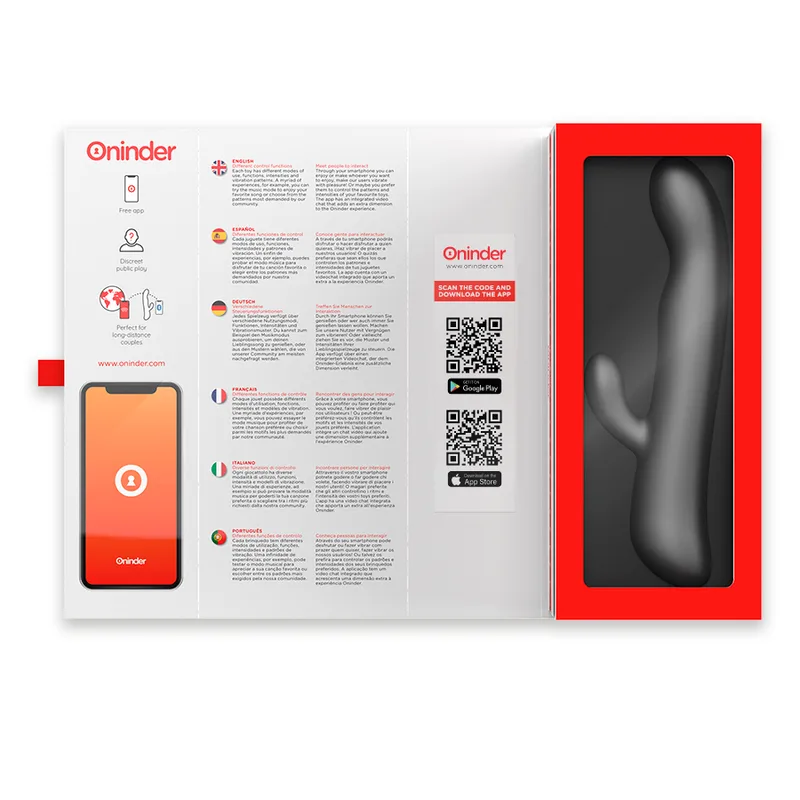ONINDER - OSLO VIBRACIÓN & ROTACIÓN NEGRO - APP GRATUITA