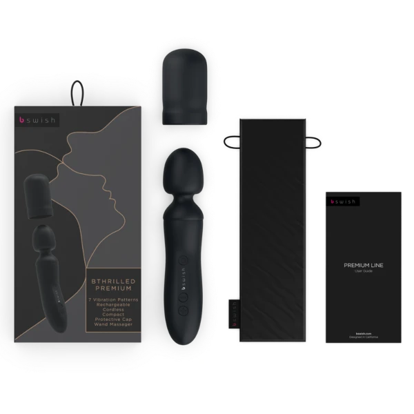 B SWISH - BACCHETTA VIBRATORE BTHRILLED PREMIUM NERA