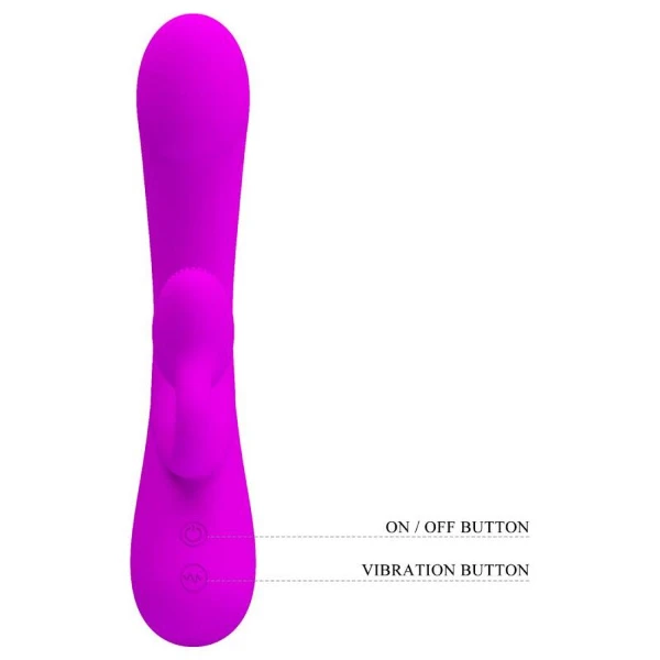 PRETTY LOVE - SINCERO VIBRATORE CLITORIDEO IN SILICONE E SUCCHIATORE VIOLA