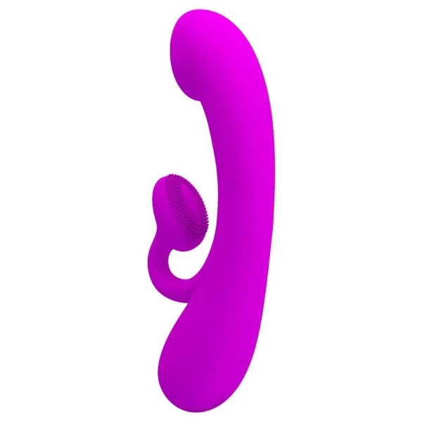 PRETTY LOVE - SINCERO VIBRATORE CLITORIDEO IN SILICONE E SUCCHIATORE VIOLA