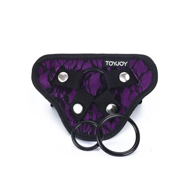 GET REAL - STRAP-ON LACE HARNÉS MORADO