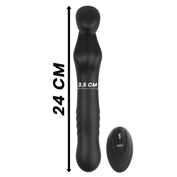 IBIZA - VIBRATORE SENZA CINGHIA CON TELECOMANDO UP & DOWN