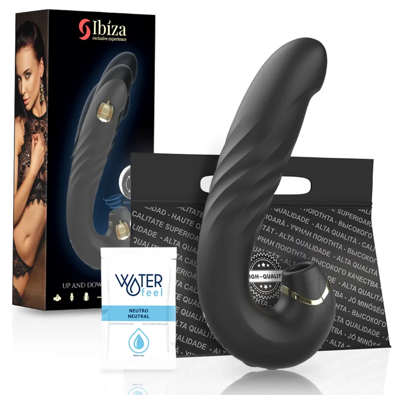 IBIZA - CLIP UP & DOWN +VIBRADOR + SUCCIONADOR CLÍTORIS