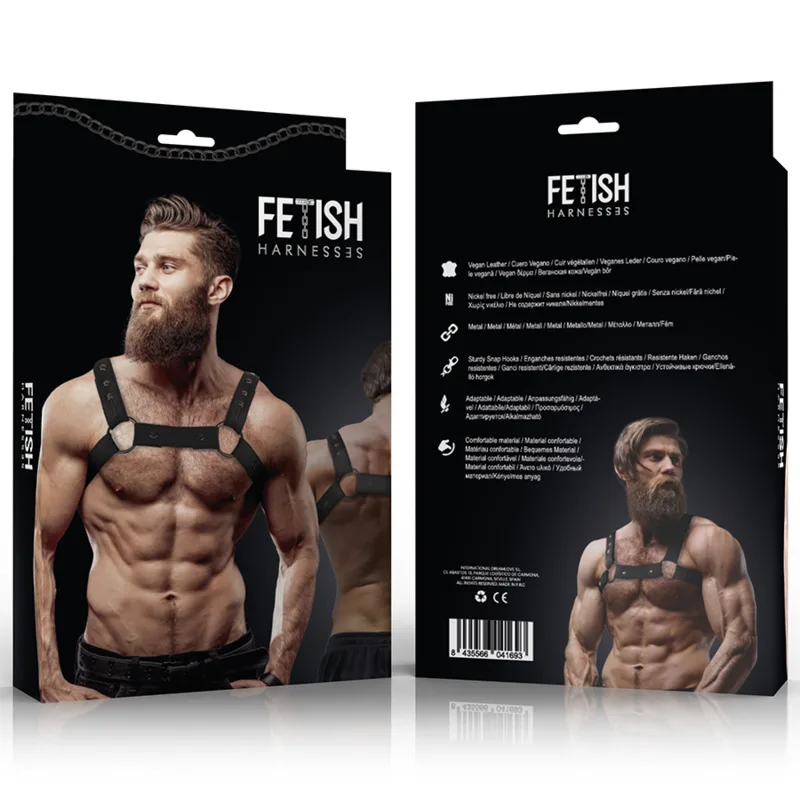FETISH SUBMISSIVE ATTITUDINE - IMBRACATURA SPORTIVA REGOLABILE IN NEOPRENE PER UOMINI