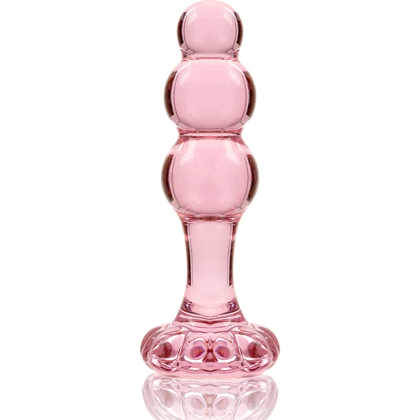 NEBULA SERIES BY IBIZA - MODELO 1 PLUG CRISTAL ROSA 10.5 CM -O- 3 CM