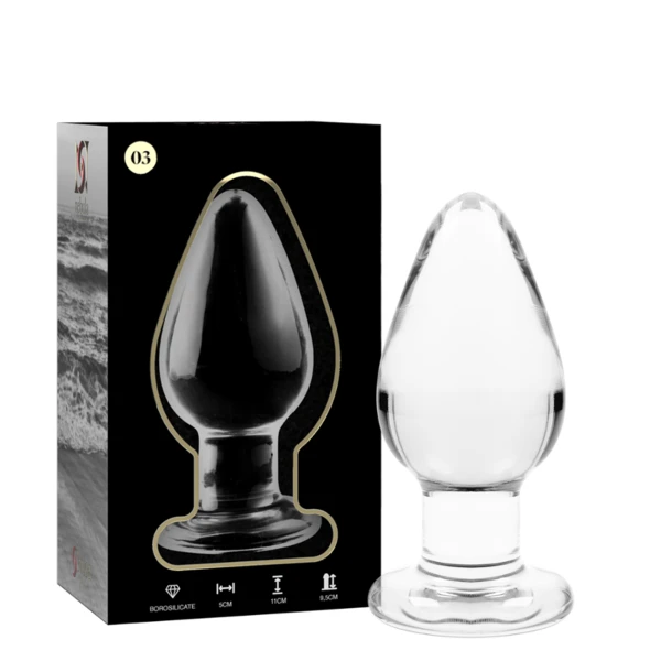 NEBULA SERIES BY IBIZA - MODELO 3 PLUG CRISTAL TRANSPARENTE 11 CM -O- 5 CM