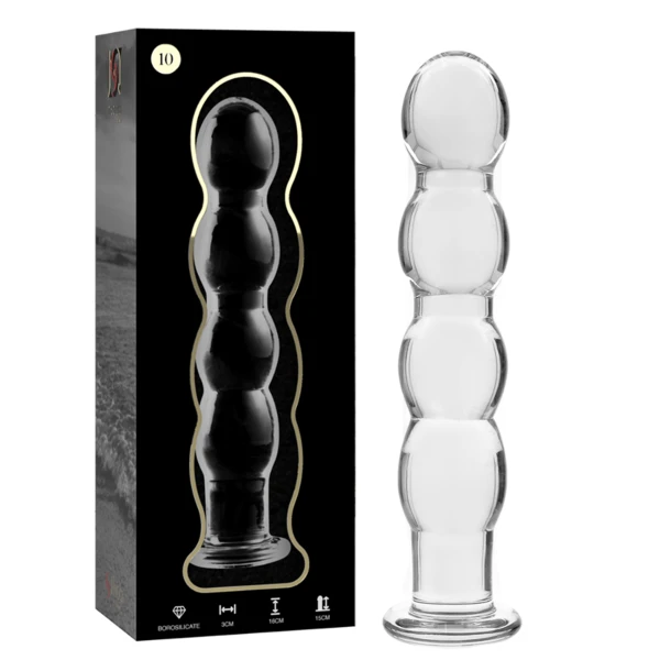 NEBULA SERIES BY IBIZA - MODELO 10 DILDO CRISTAL TRANSPARENTE 16.5 CM -O- 3.5 CM