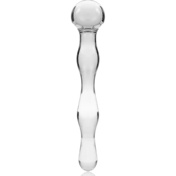 NEBULA SERIES BY IBIZA - MODELO 13 DILDO CRISTAL TRANSPARENTE 18 CM -O- 3.5 CM