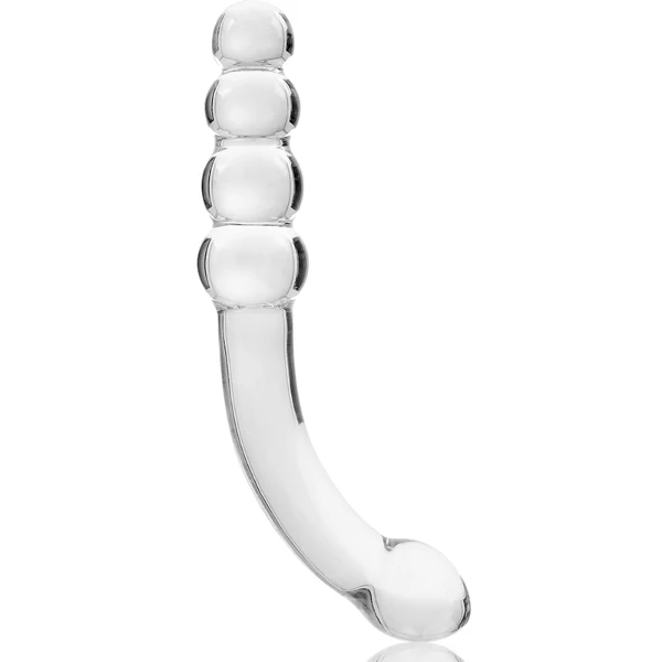 NEBULA SERIES BY IBIZA - MODELO 14 DILDO CRISTAL TRANSPARENTE 18.5 CM -O- 3 CM