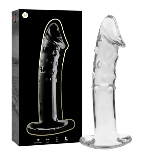 NEBULA SERIES BY IBIZA - MODELO 19 DILDO CRISTAL TRANSPARENTE 18.5 CM -O- 4 CM