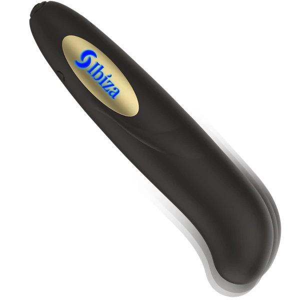 IBIZA - STIMOLATORE CLITORIDE CARICATORE USB 10 MODALIT VIBRAZIONE DORATO 13 X 2,9 CM