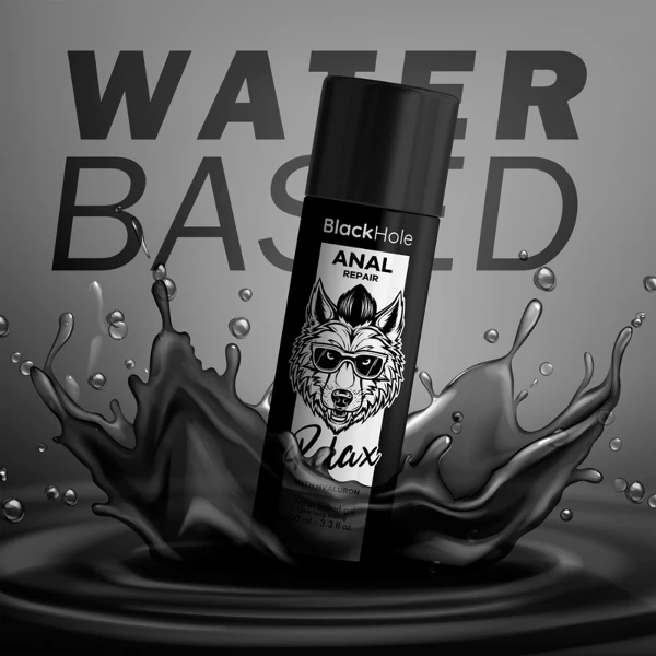 BLACK HOLE - RIPARATORE ANALE A BASE D'ACQUA RELAX CON IALURONICO 100 ML