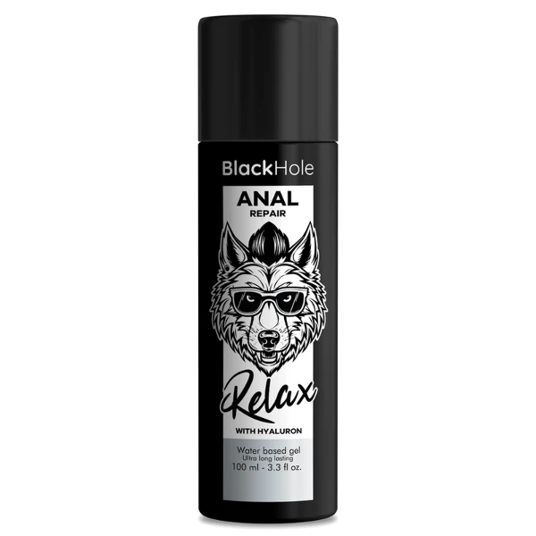 BLACK HOLE - RIPARATORE ANALE A BASE D'ACQUA RELAX CON IALURONICO 100 ML
