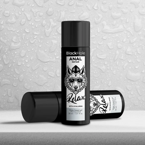 BLACK HOLE - RIPARATORE ANALE A BASE D'ACQUA RELAX CON IALURONICO 30 ML