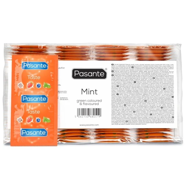 PASANTE - PRESERVATIVI GUSTO MENTA BORSA 144 UNIT