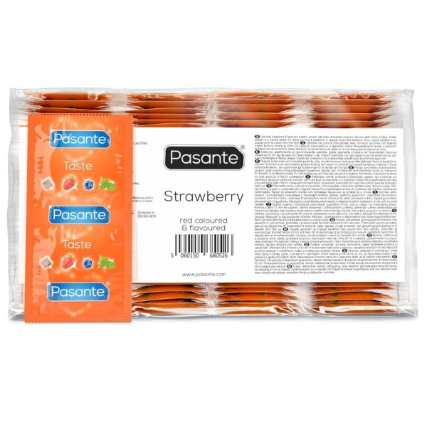 PASANTE - PRESERVATIVI GUSTO FRAGOLA BORSA 144 UNIT