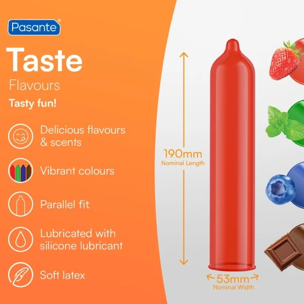 PASANTE - PRESERVATIVI GUSTO FRAGOLA BORSA 144 UNIT