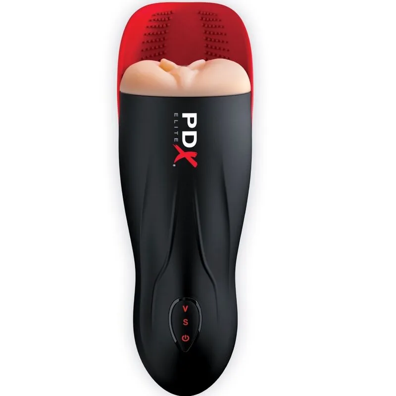 PDX ELITE - STROKER FUCK-O-MATIC VAGINA DOPPIA VIBRAZIONE PENE E TESTICOLI