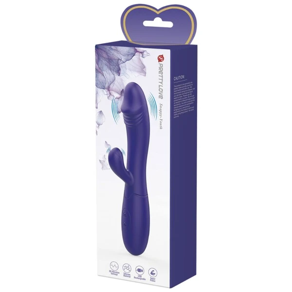 PRETTY LOVE - VIBRATORE SNAPPY YOUTH E STIMOLATORE DEL PUNTO G VIOLETTO