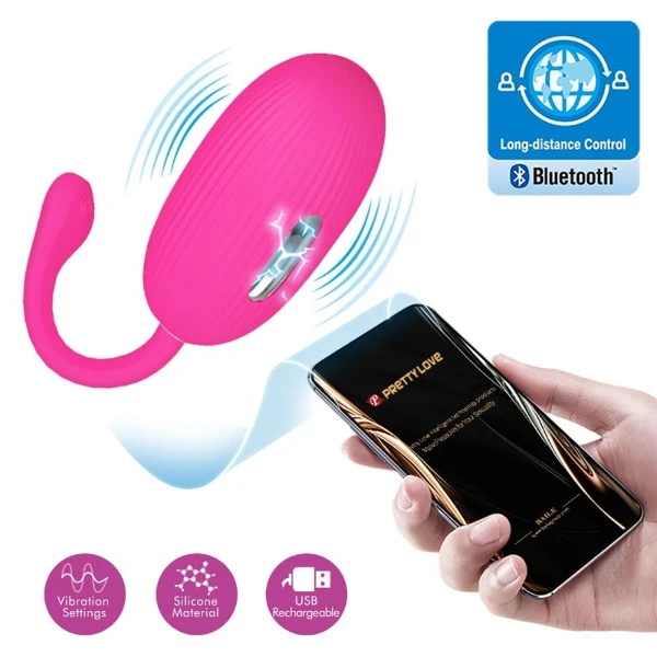 PRETTY LOVE - DOREEN UOVO VIBRANTE RICARICABILE MAGENTA TELECOMANDO