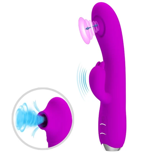 PRETTY LOVE - REGINA VIBRATORE-GEL ASPIRANTE RICARICABILE VIOLA