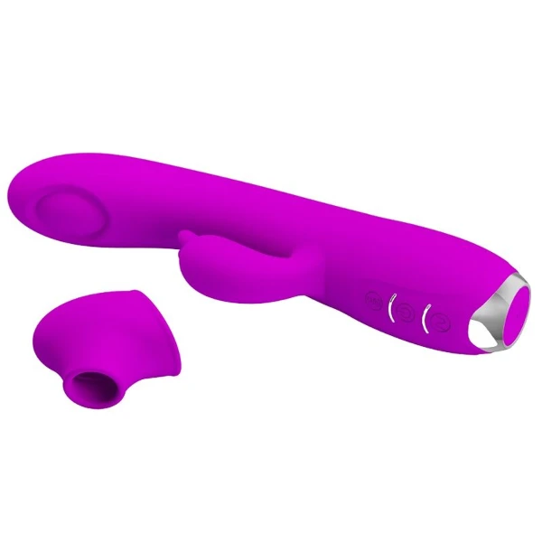 PRETTY LOVE - REGINA VIBRATORE-GEL ASPIRANTE RICARICABILE VIOLA