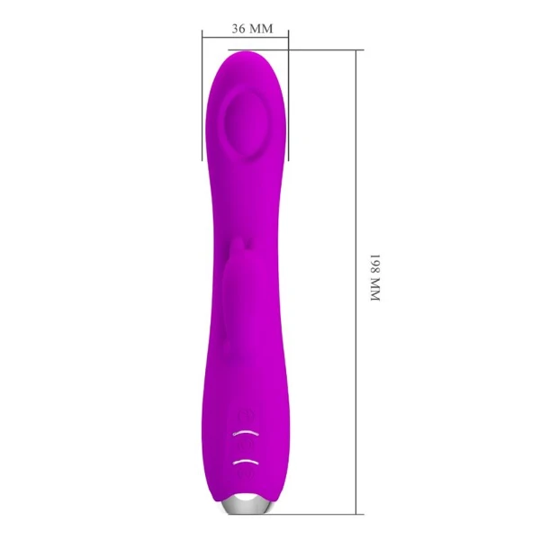 PRETTY LOVE - REGINA VIBRATORE-GEL ASPIRANTE RICARICABILE VIOLA