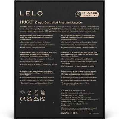 LELO - MASSAGGIATORE PROSTATICO HUGO 2 NERO
