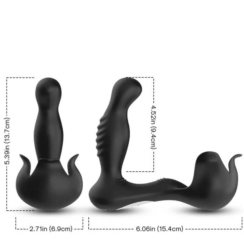 ARMONY - SURROUND VIBRADOR ANAL & ESTIMULADOR TESTÍCULOS CONTROL REMOTO NEGRO