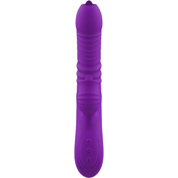 ARMONY - FULLY GSPOT VIBRADOR RABBIT CON LENGUA ESTIMULADORA EFECTO CALOR VIOLETA