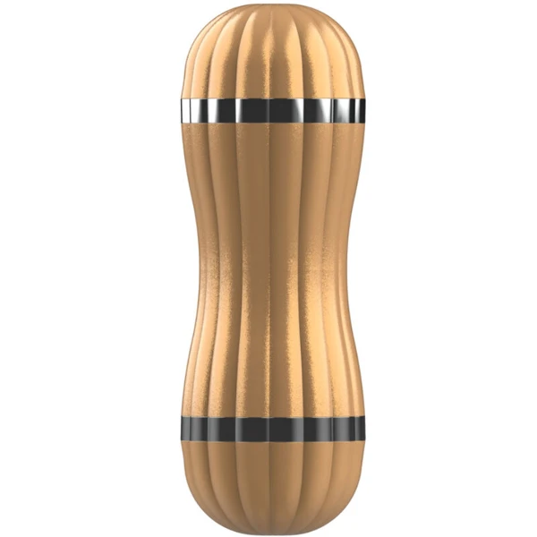 ARMONY - BEVIS MASTURBADOR DOBLE VAGINA & BOCA SIN VIBRACIÓN DORADO