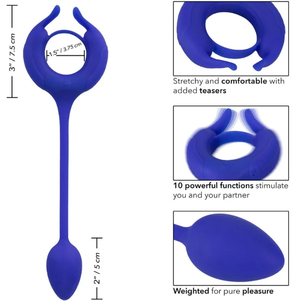 CALEXOTICS - ADMIRAL ANELLO PER CAZZO PESATO BLU