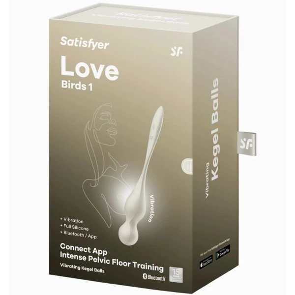 SATISFYER - LOVE BIRDS SFERE KEGEL VIBRANTI BIANCHE