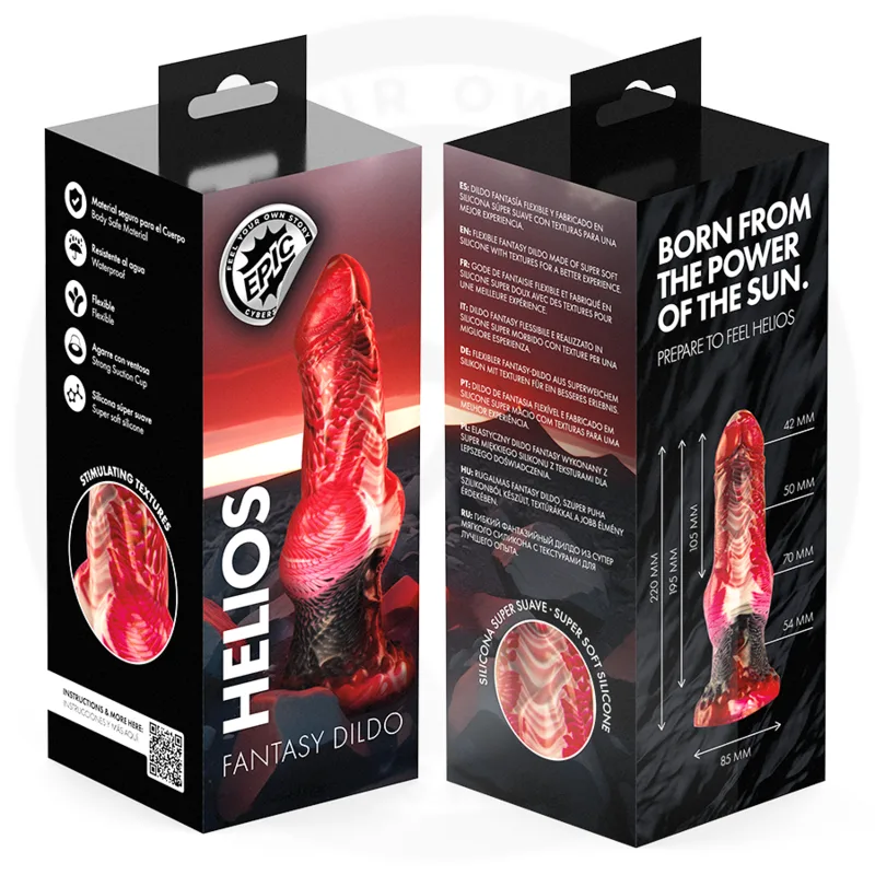 EPIC - DILDO HELIOS CON TESTICOLI CALORE ED ECSTASY