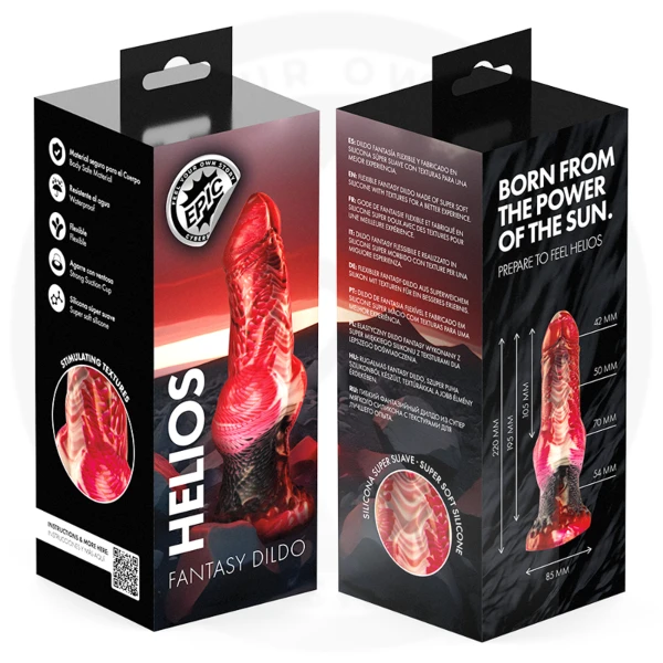 EPIC - DILDO HELIOS CON TESTICOLI CALORE ED ECSTASY